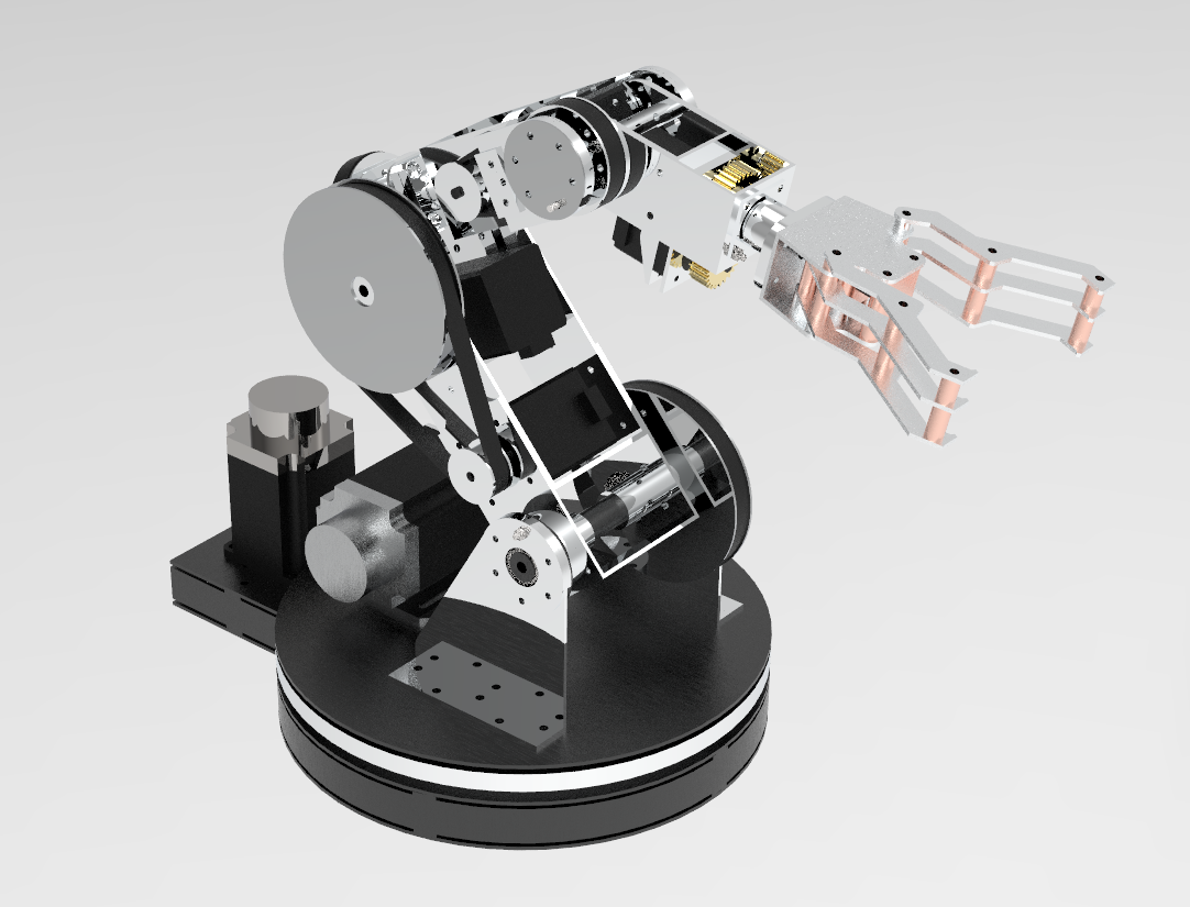 6自由度机械臂三维设计 Solidworks 2020 模型图纸下载 懒石网