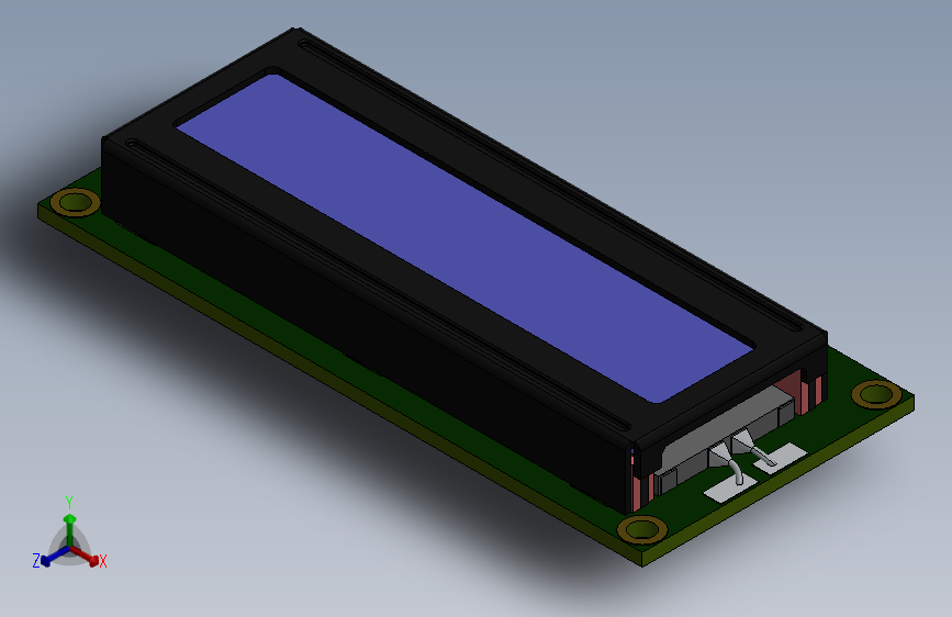LCD1602 蓝屏带背光 LCD显示屏