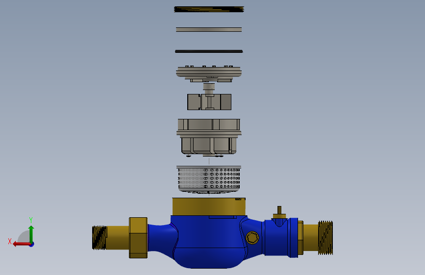 solidworks管道水表设计模型