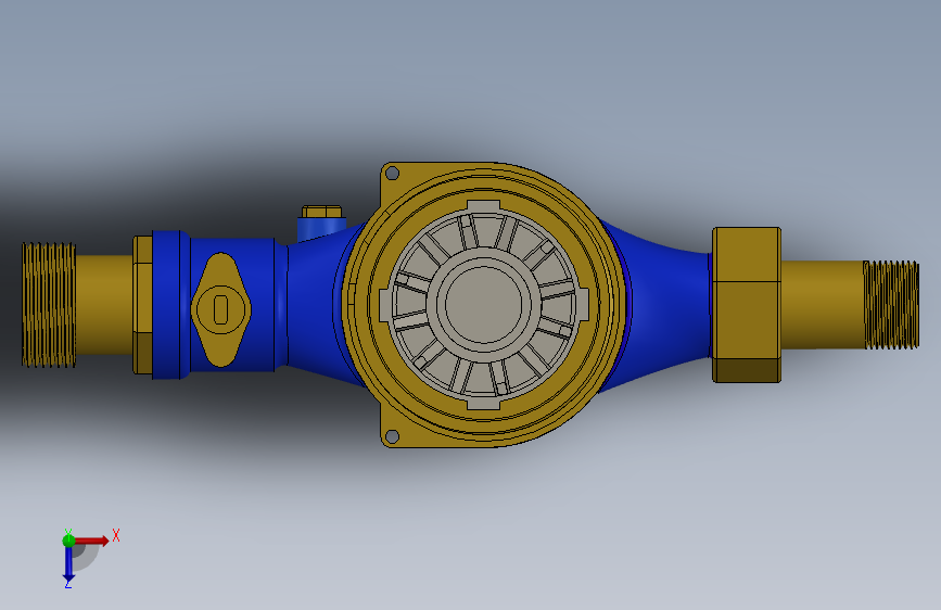 solidworks管道水表设计模型