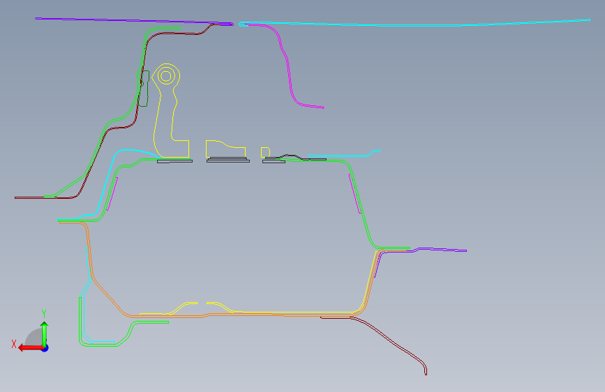 Volvo XC90白车身断面