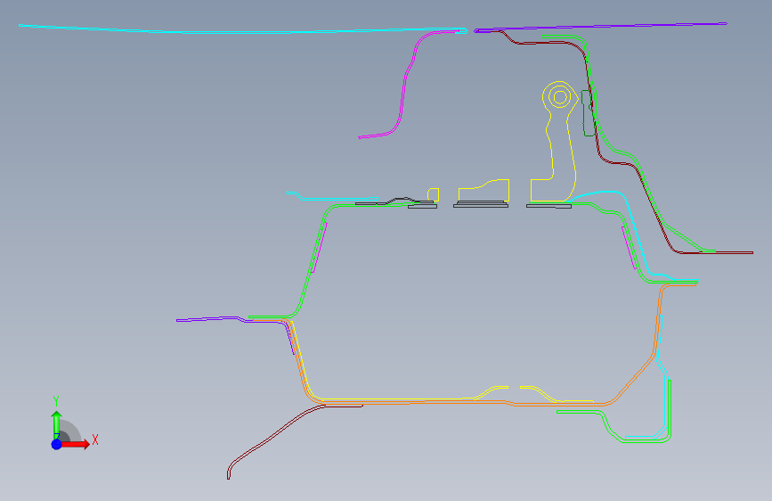 Volvo XC90白车身断面
