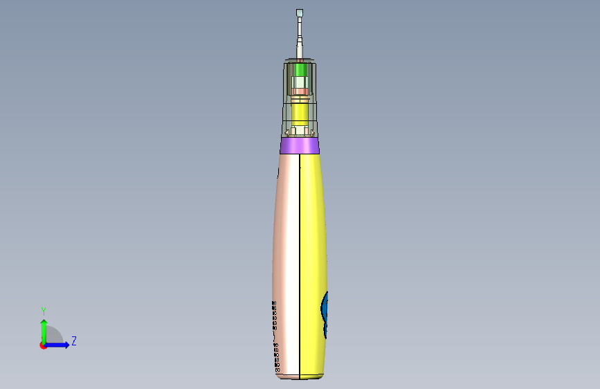 超声波洁牙器牙结石去除器 左侧视图