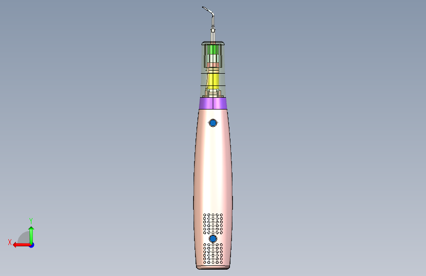 超声波洁牙器牙结石去除器 背面视图