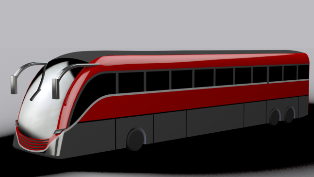 大巴客车三维模型