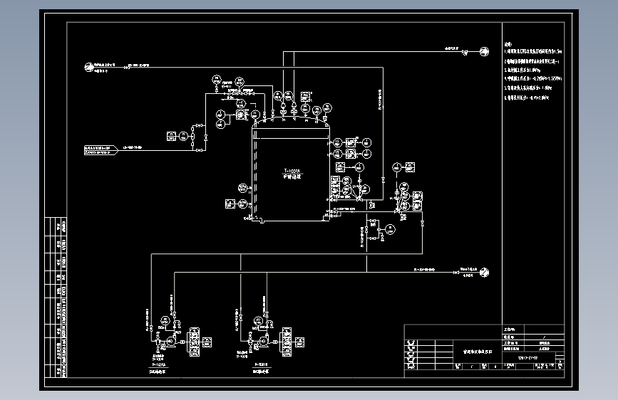 甲醇储罐管道和仪表流程图