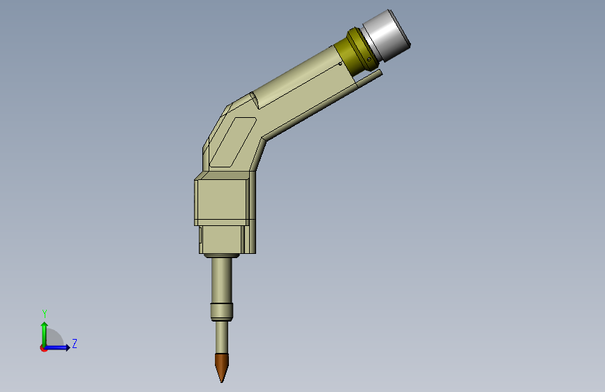 手持激光焊枪.SLDPRT_SOLIDWORKS 2019_模型图纸下载 – 懒石网