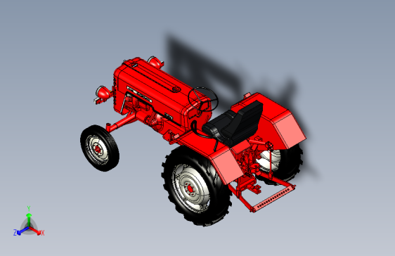 拖拉机3D设计模型