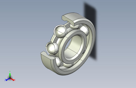 CATIA 深沟球轴承装配图及零件图