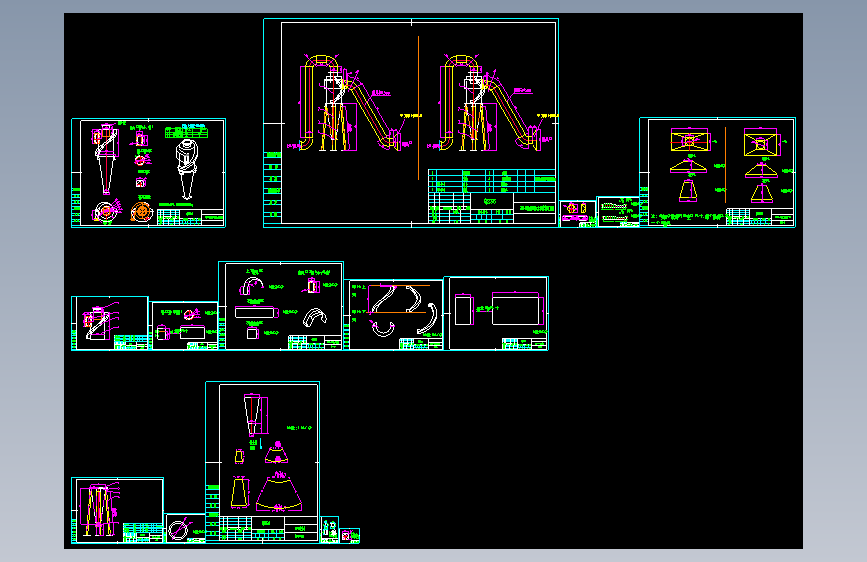 XLP-B旋风除尘器套图（生产图纸）