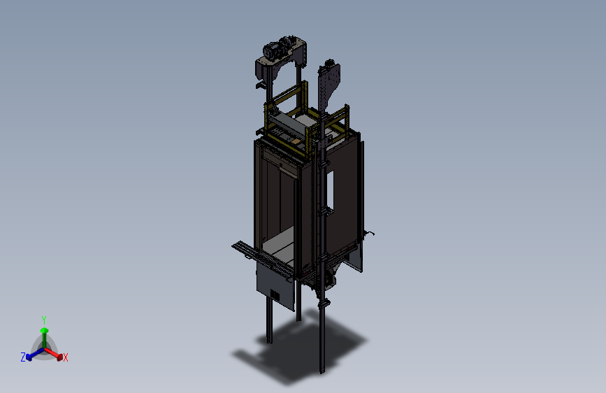 电梯运动机械机制设计模型