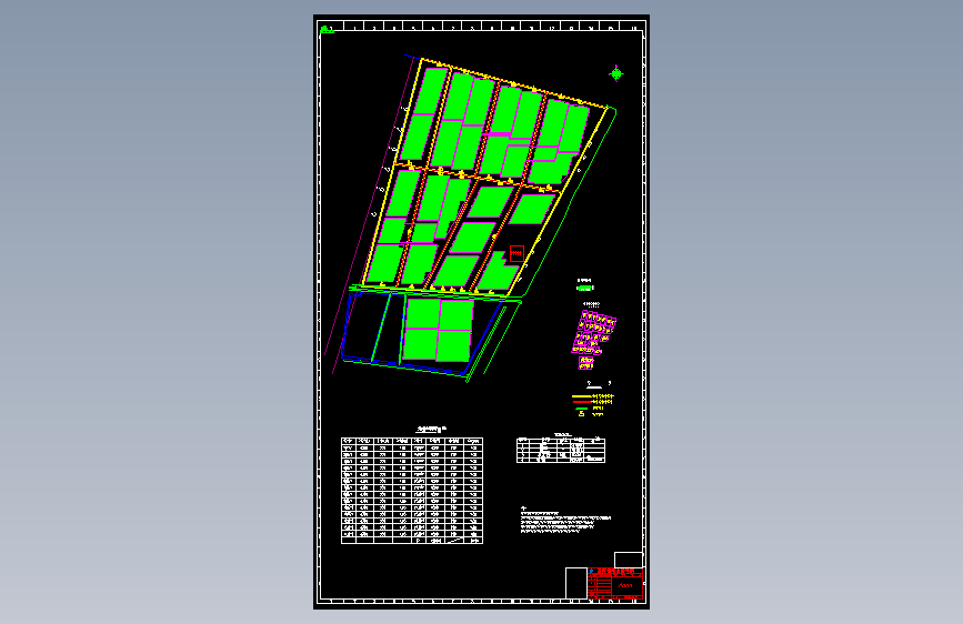 光伏电站CAD图纸