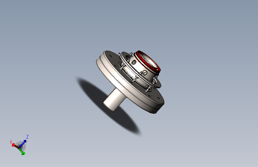 航空发动机机匣模型及端面加工立车夹具