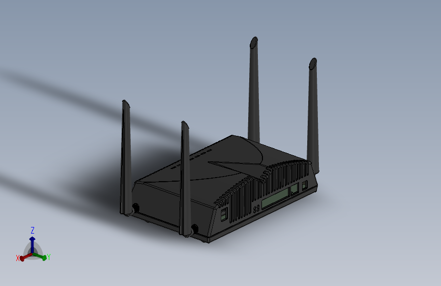 无线路由器设计模型三维