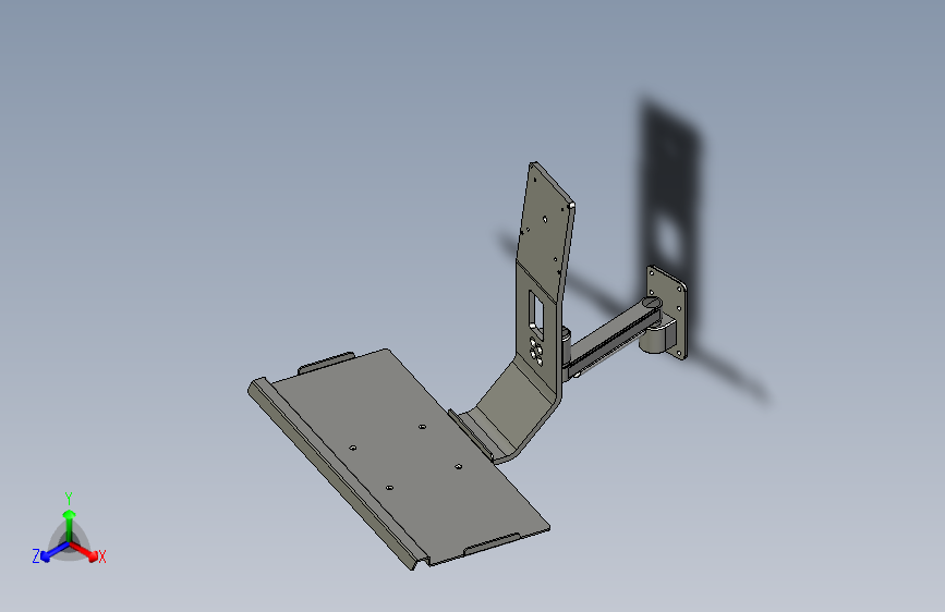 显示器键盘支架3D