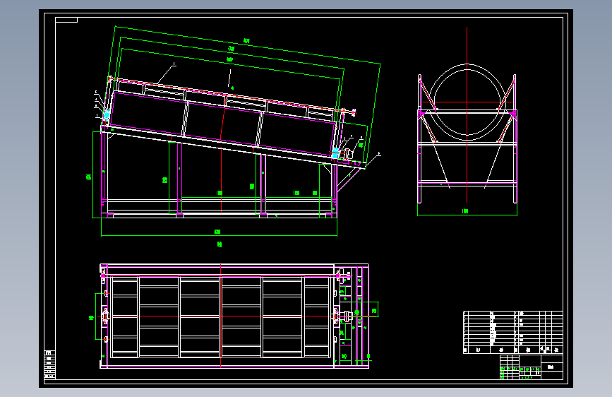 一套滚筒筛CAD图