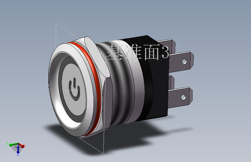 22mm金属按钮模型6777_SOLIDWORKS 2018_模型图纸下载 – 懒石网