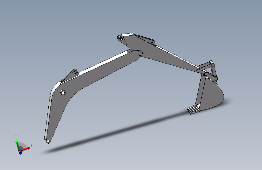 简单挖掘机机械臂