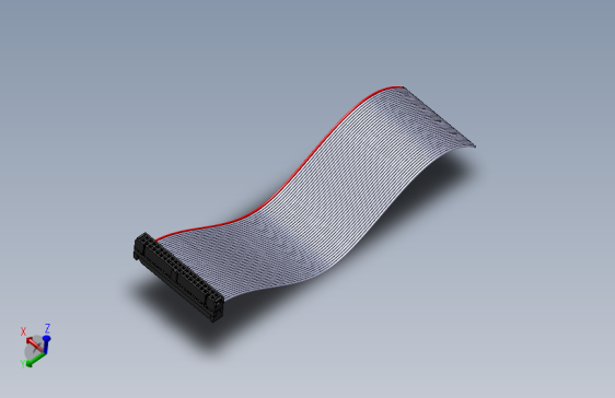 连接器-FC-40P(排线)设计模型