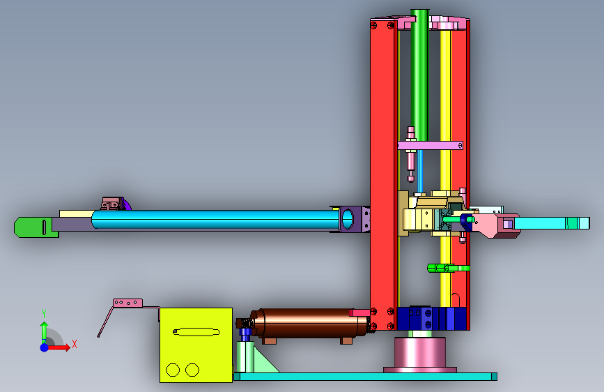 冲床固定位置搬运气动机器人