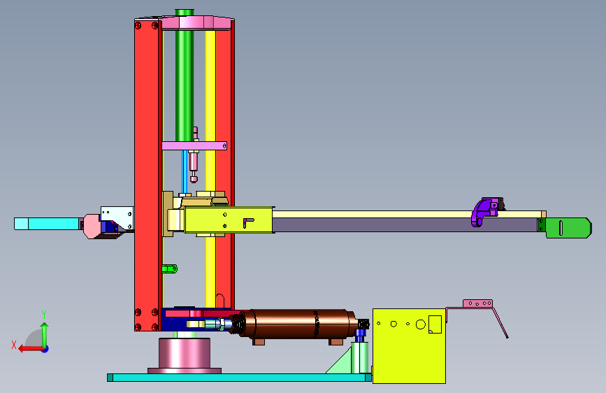 冲床固定位置搬运气动机器人