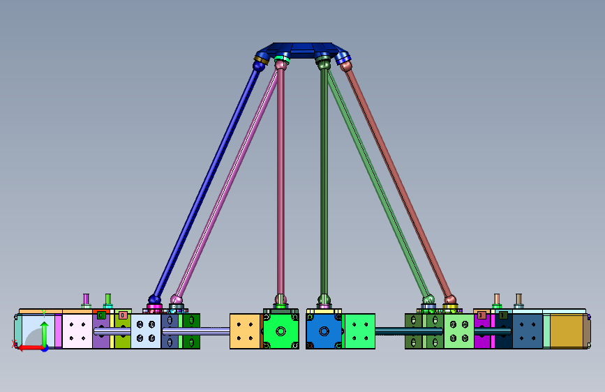大学科研六轴海上模拟测试台