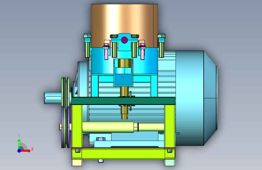 电动直连有机肥玉米造粒机