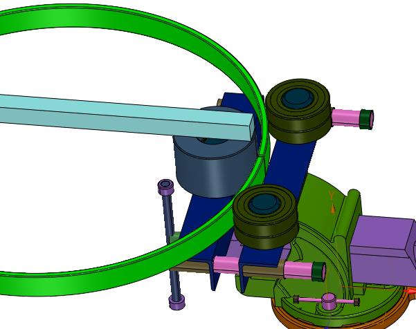 钢条手动卷圆工装