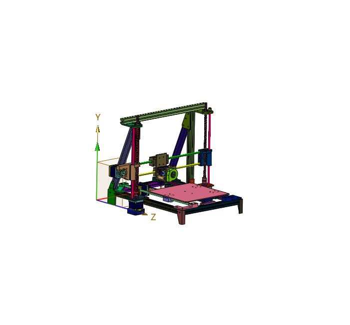 高精度prusa铝型材线轨版3D打印机