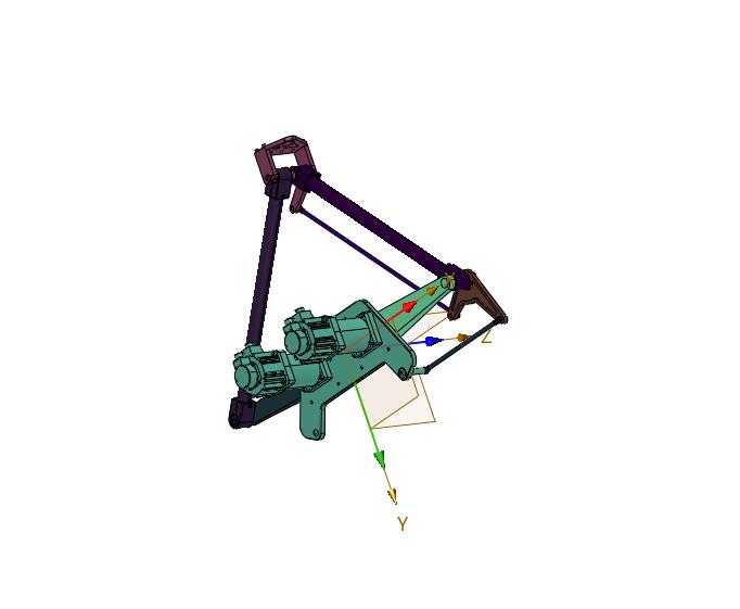 基于空间矢量的两自由度并联机构