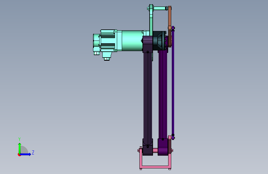 基于空间矢量的两自由度并联机构