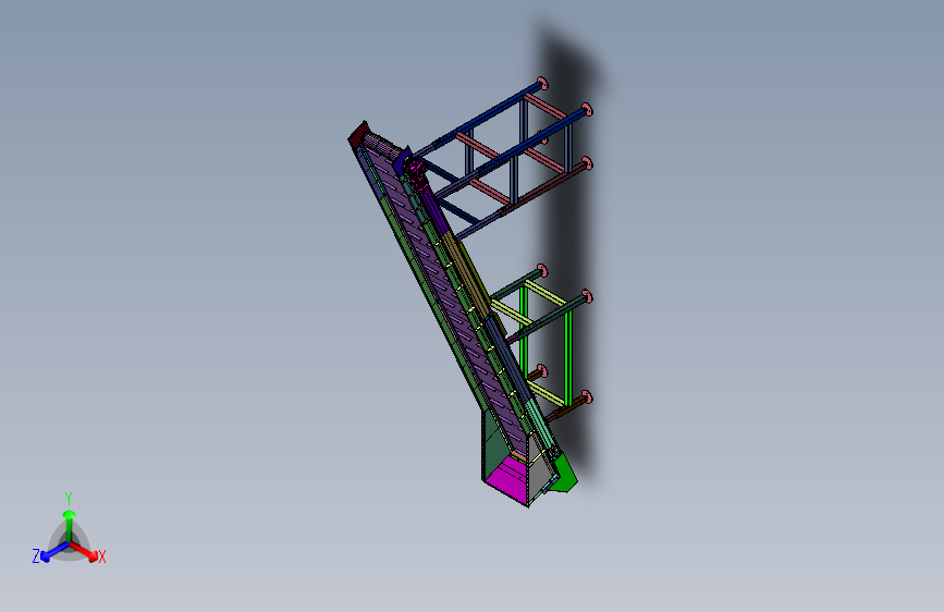 食品卸货上料爬坡传送机