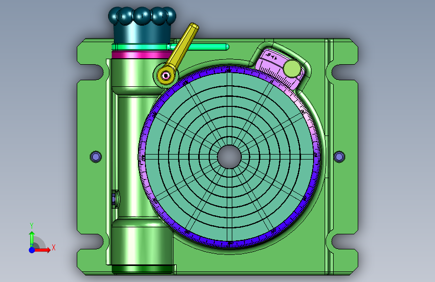 手动微调精密调节分度盘旋转台