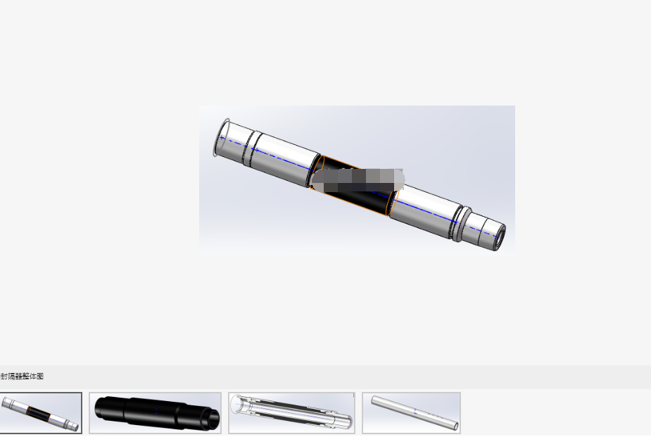 扩张式封隔器K344三维SW模型