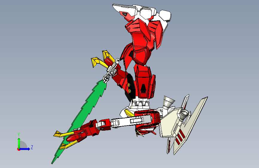 高达v1 INVENTOR_STEP_模型图纸下载 – 懒石网
