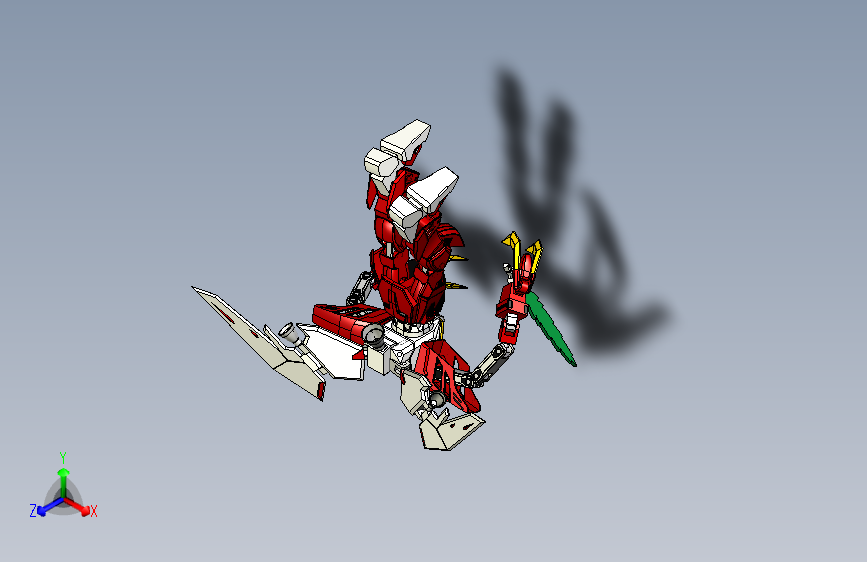 高达v1 INVENTOR_STEP_模型图纸下载 – 懒石网
