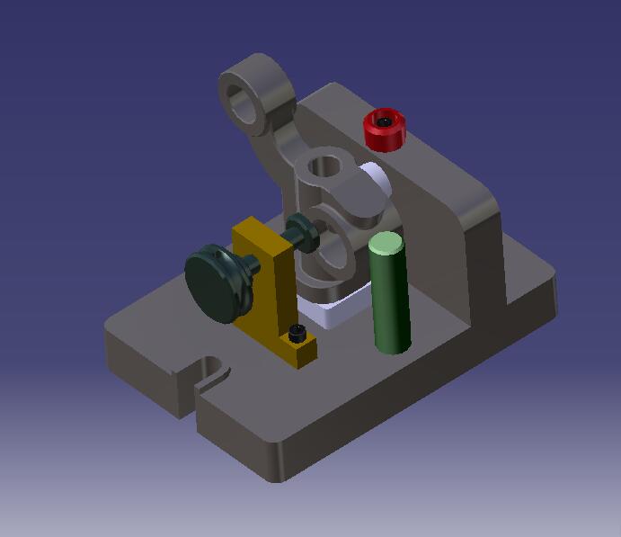 摇臂座铣端面夹具(CAD图+CATIA三维)