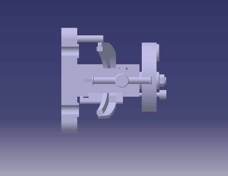 拔叉钻孔夹具(CAD图+CATIA三维)