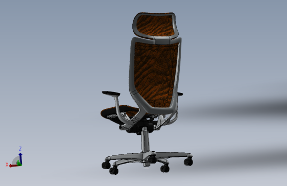 办公室转椅设计SW模型