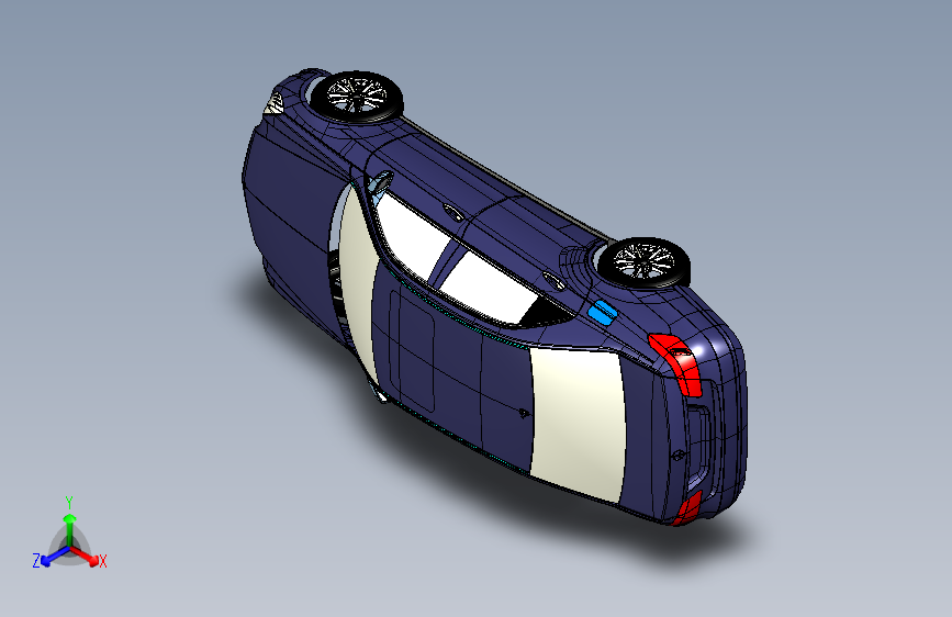 奔驰E300L E级轿车外壳简易模型
