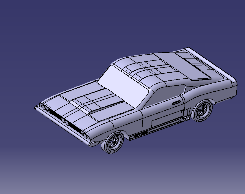 汽车整车的catia模型三维图