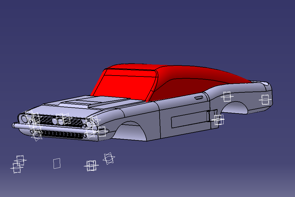 汽车整车的catia模型三维图