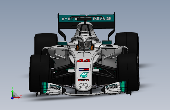 奔驰 F1赛车 solidworks STP