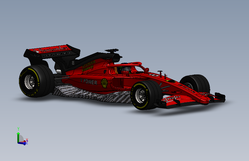 法拉利 F1赛车 solidworks+STP