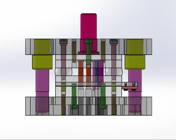 垫片级进模(CAD图+SW三维)