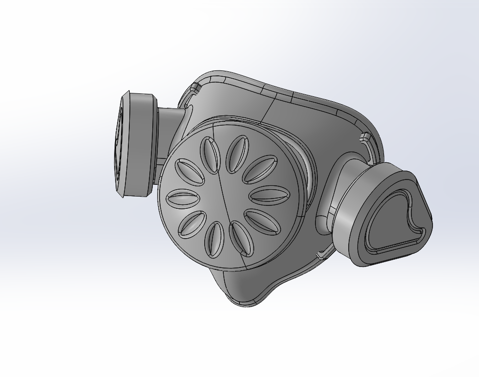 防毒口罩SolidWorks三维模型