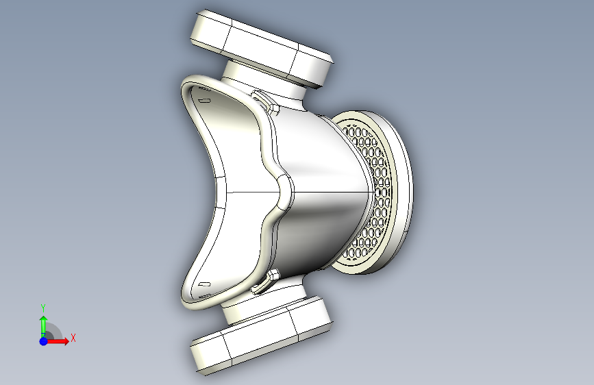 防毒口罩SolidWorks三维模型 正面视图