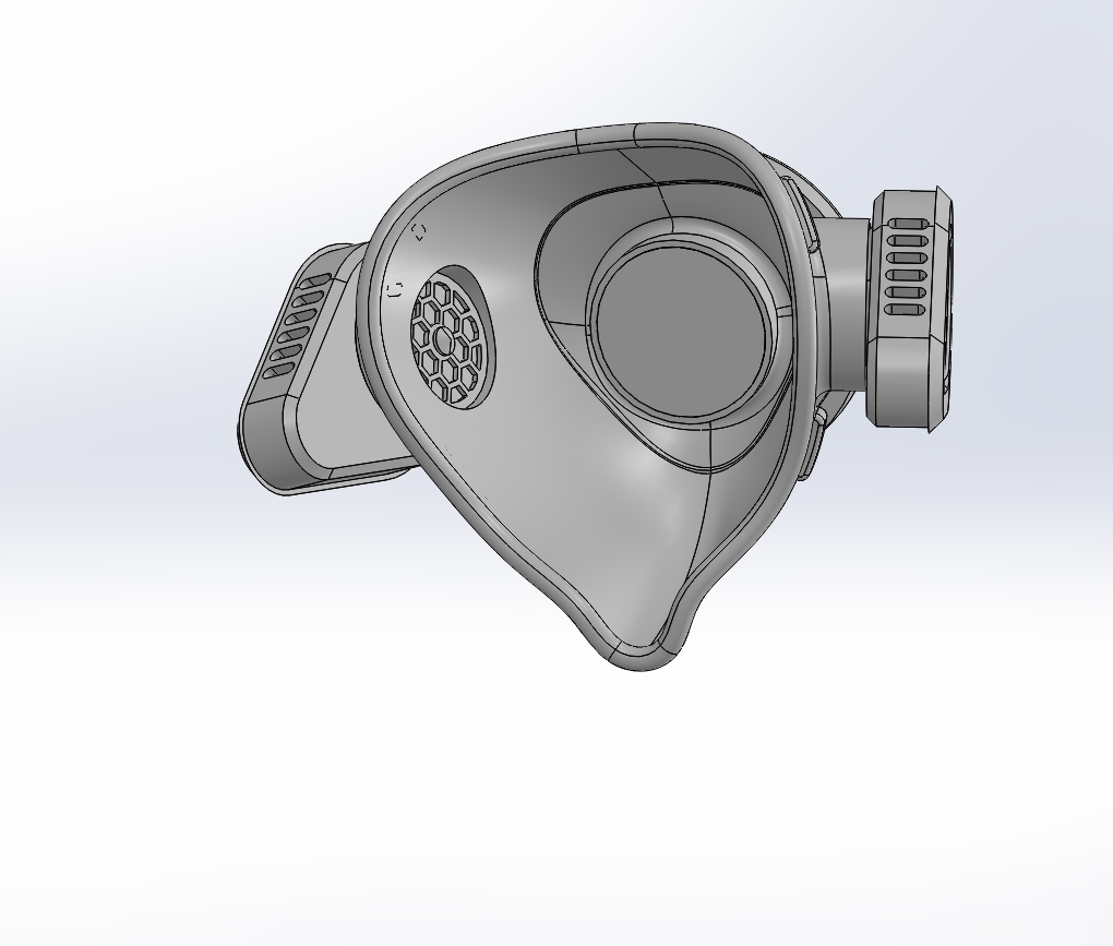 防毒口罩SolidWorks三维模型