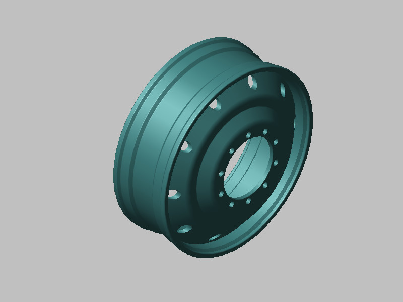 轮毂SolidWorks设计三维图