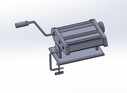 家用小型手动面条机SolidWorks设计